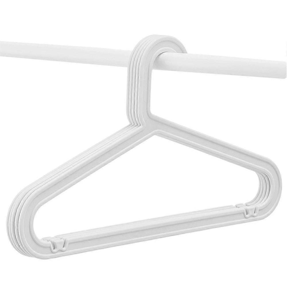 10-pack Standard PP Hanger Lightweight Shirt Hanger For Everyday Use White - Image 1