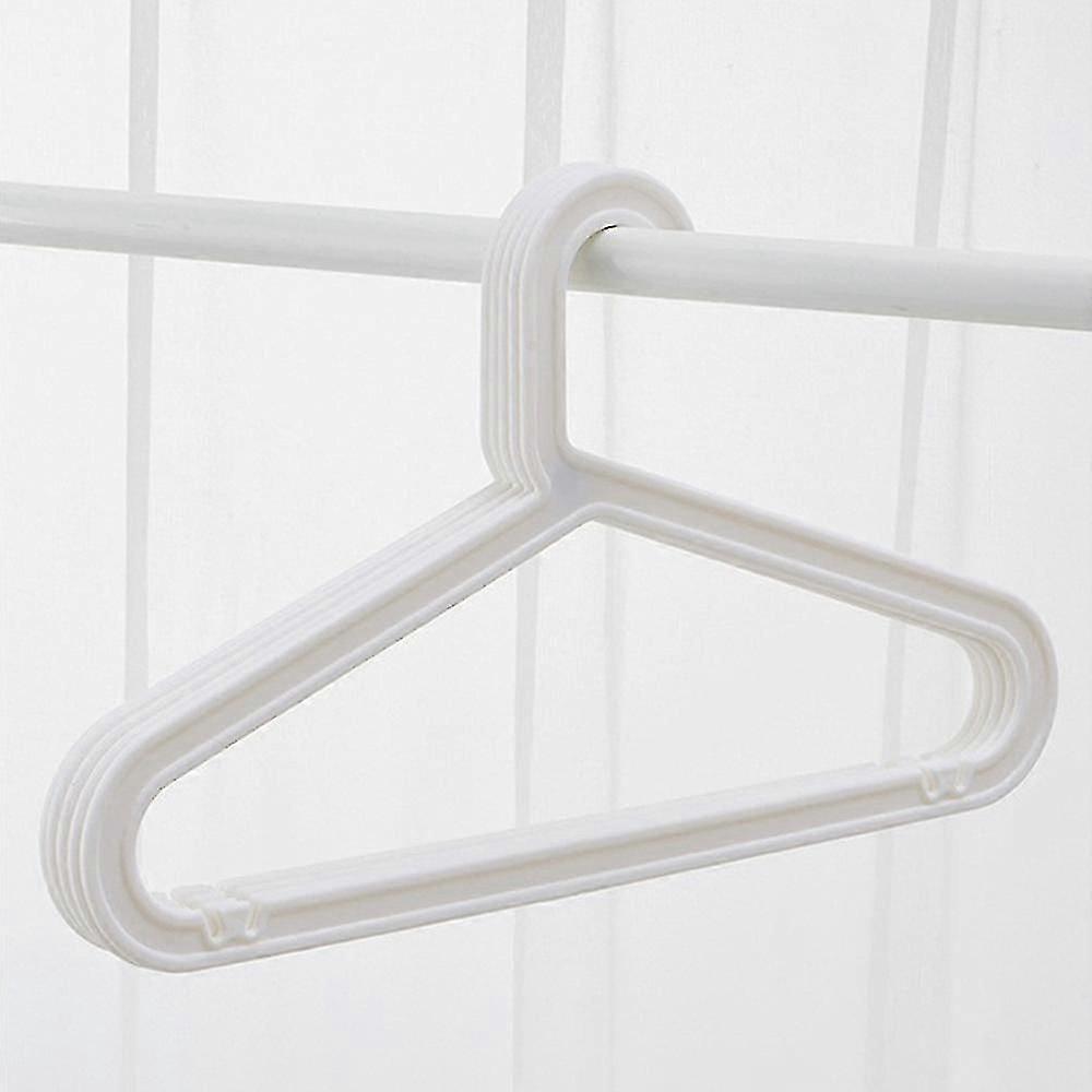 10-pack Standard PP Hanger Lightweight Shirt Hanger For Everyday Use White - Image 2