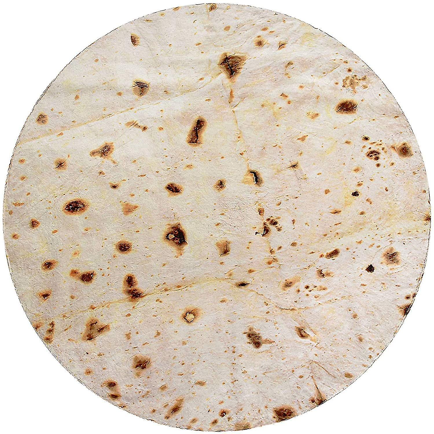 Burrito Blanket, Double Sided, Giant Flour Tortilla Blanket - Image 1
