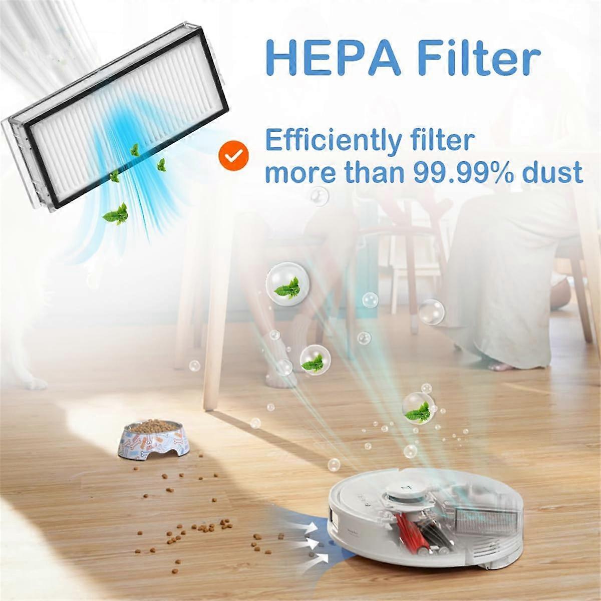 For Roborock Q8 Max/ Q5 Pro Main Brush Side Brush Hepa Filter Mop Cloth 51 51 plastic - Image 5