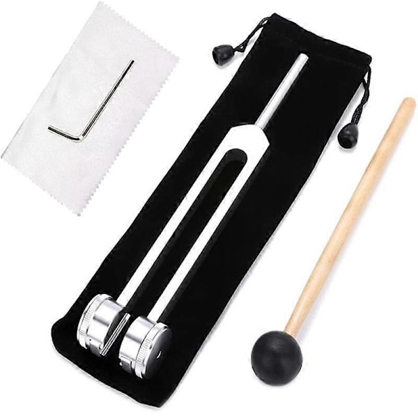 128 Hz Tuning Fork with Weight, Bio-Acoustic Tuning Fork Compatible with Therapy, 128 Hz Acoustic Sliding Tuning Fork - Image 1