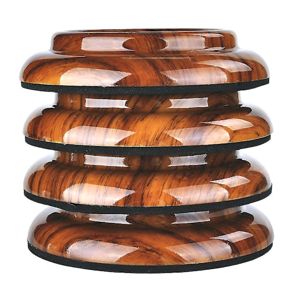 pcs Piano Wheel Cups for Upright Piano, Rosewood Color Piano Wheel Piano Leg Protectors with Anti-Slip - Image 2