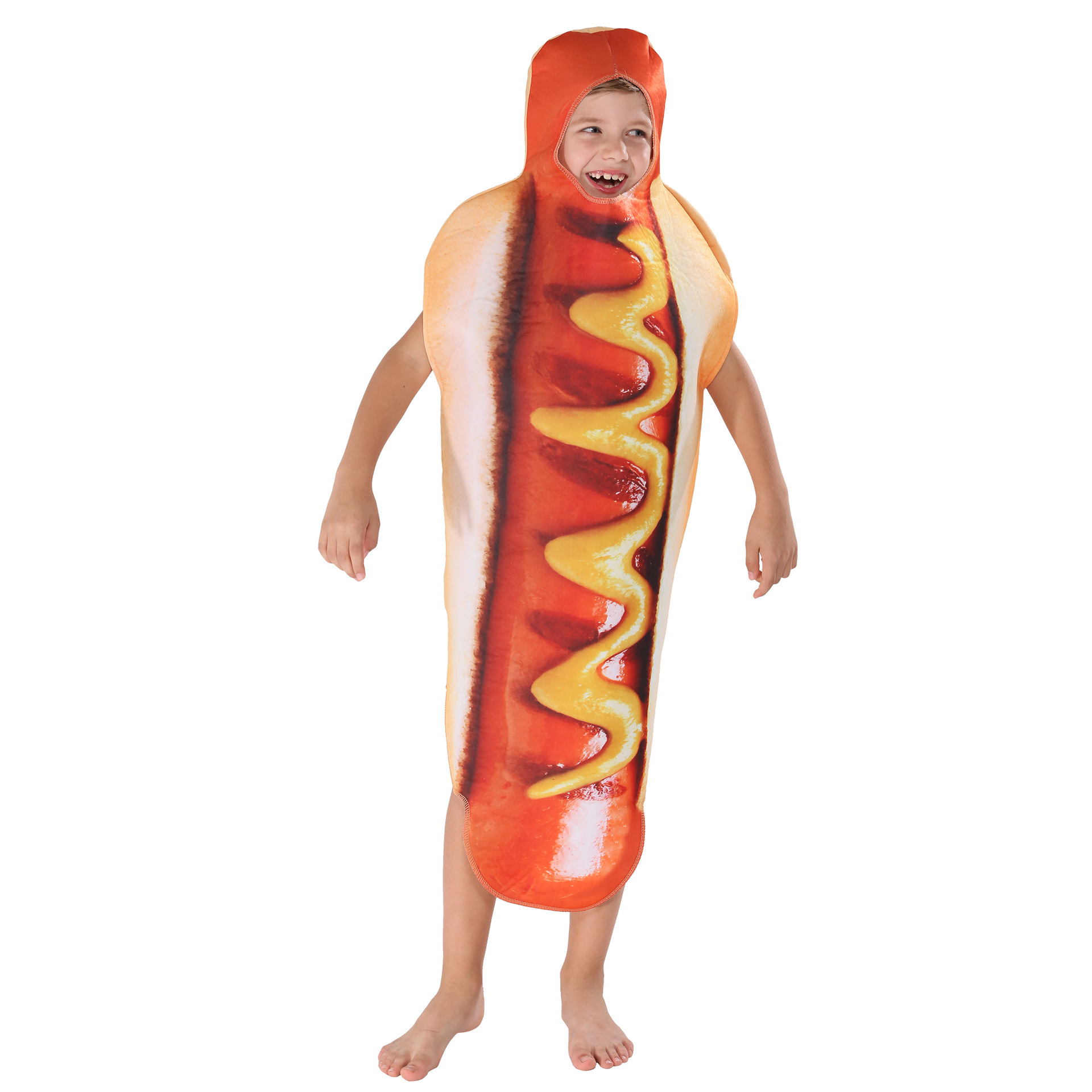 3D Color Printing Children Sausage Costume Jumpsuit Food Scene Cosp_yux - Image 1