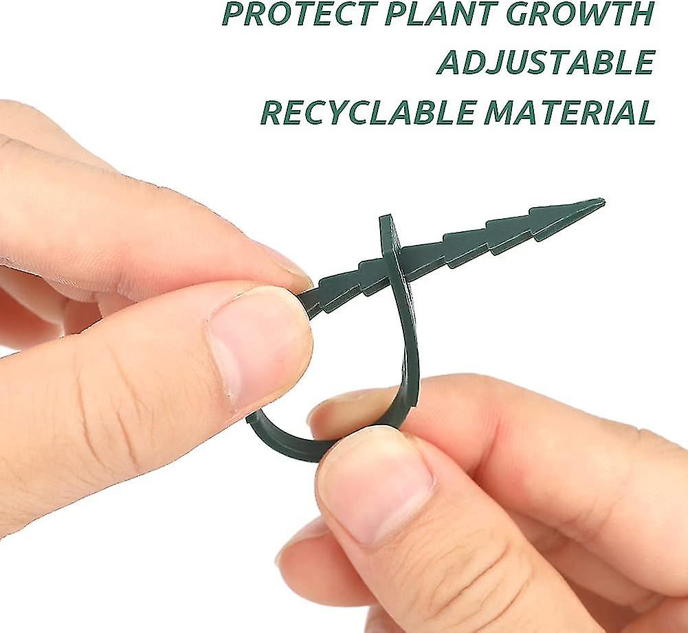 13.5 cm Adjustable Plant Ties, 200 Pcs Flexible Plant Wire Ties Plastic Garden Ties for Plant Support - Image 3