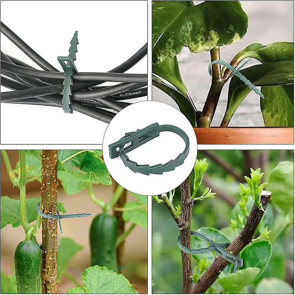 13.5 cm Adjustable Plant Ties, 200 Pcs Flexible Plant Wire Ties Plastic Garden Ties for Plant Support - Image 5