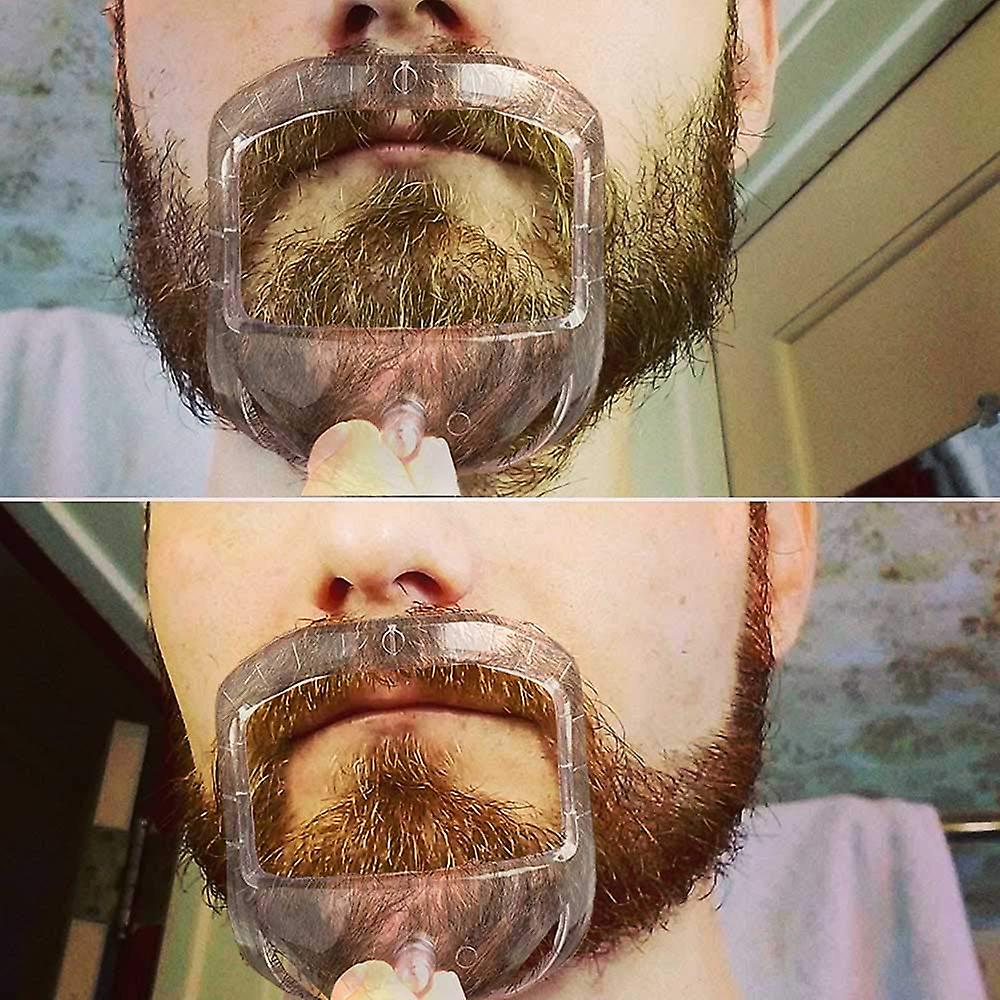 Sizes Goatee Shaving Template Beard Guide Shaper Beard Shaping & Styling Template For Men White - Image 2