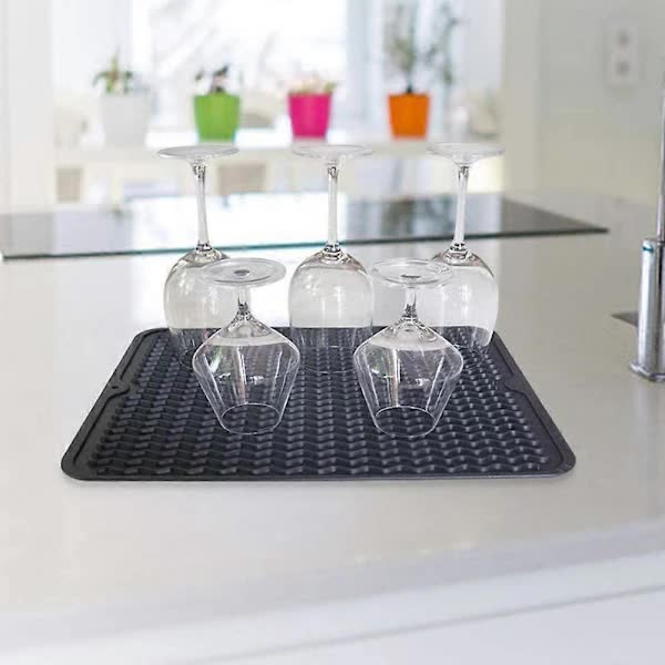 pcs Silicone Dish Mats - Non-Slip Drain Mats[ca] - Image 2