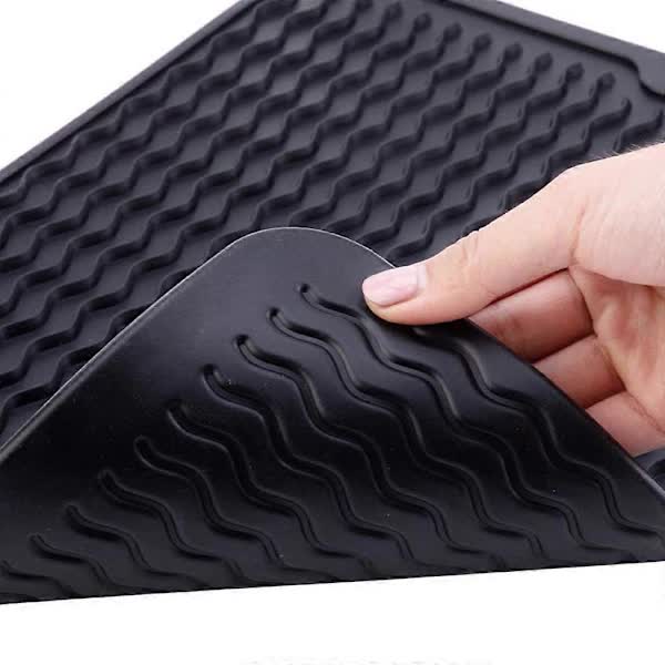 pcs Silicone Dish Mats - Non-Slip Drain Mats[ca] - Image 3