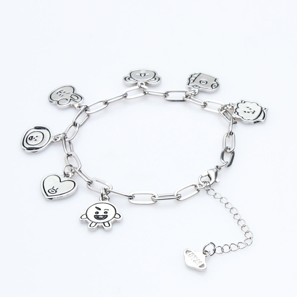 KPOP BTS Bracelet BT21 Korean Version Cartoon Alloyyux a - Image 1