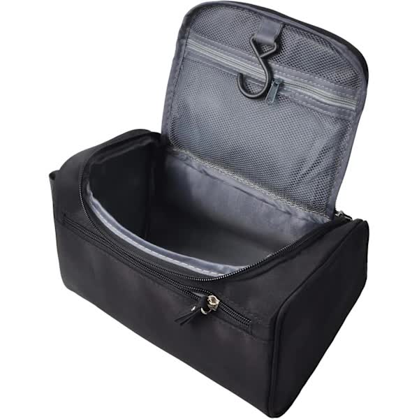 Men's Toiletry Bag, Small Travel Toiletry Bag, for Shaving, Shower, Bathroom, Hygiene Items, Black - Image 1