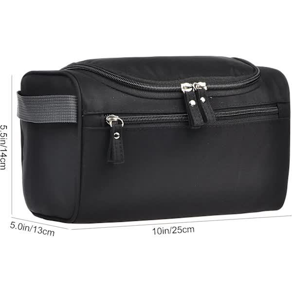 Men's Toiletry Bag, Small Travel Toiletry Bag, for Shaving, Shower, Bathroom, Hygiene Items, Black - Image 2