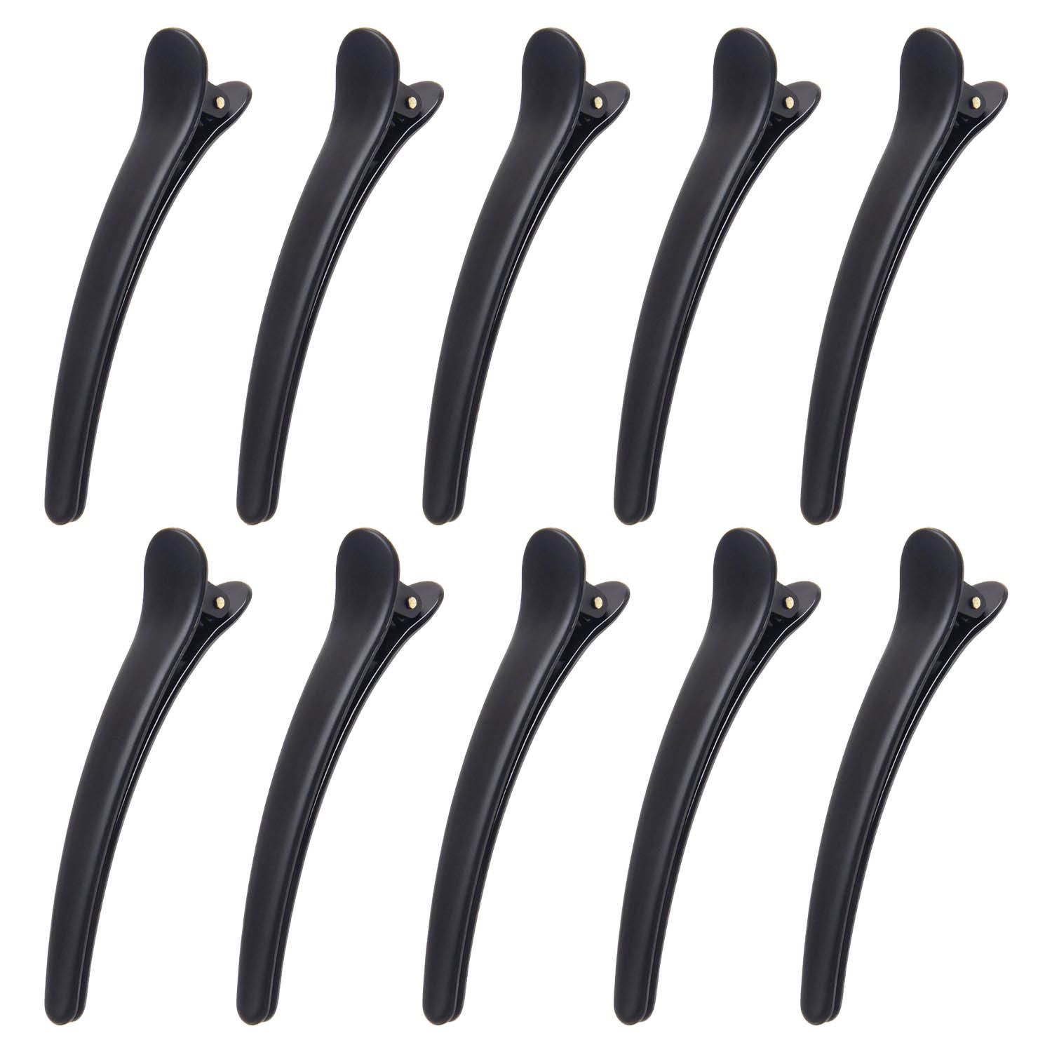 10 pcs Professional Hair Clips - Black Black Black - Image 1