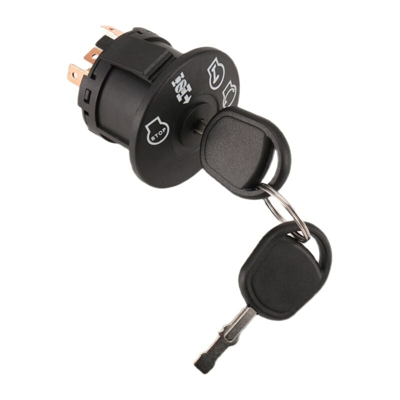 4-position ignition lock with key for riding lawn mower tractor 193350 532193350 - Image 1
