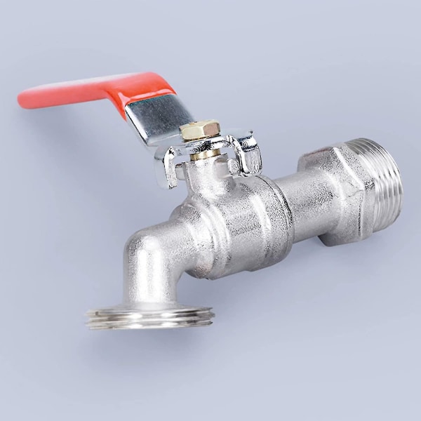 1000l tank tap with garden hose adapter, S60x6 IBC tap connection - Image 2