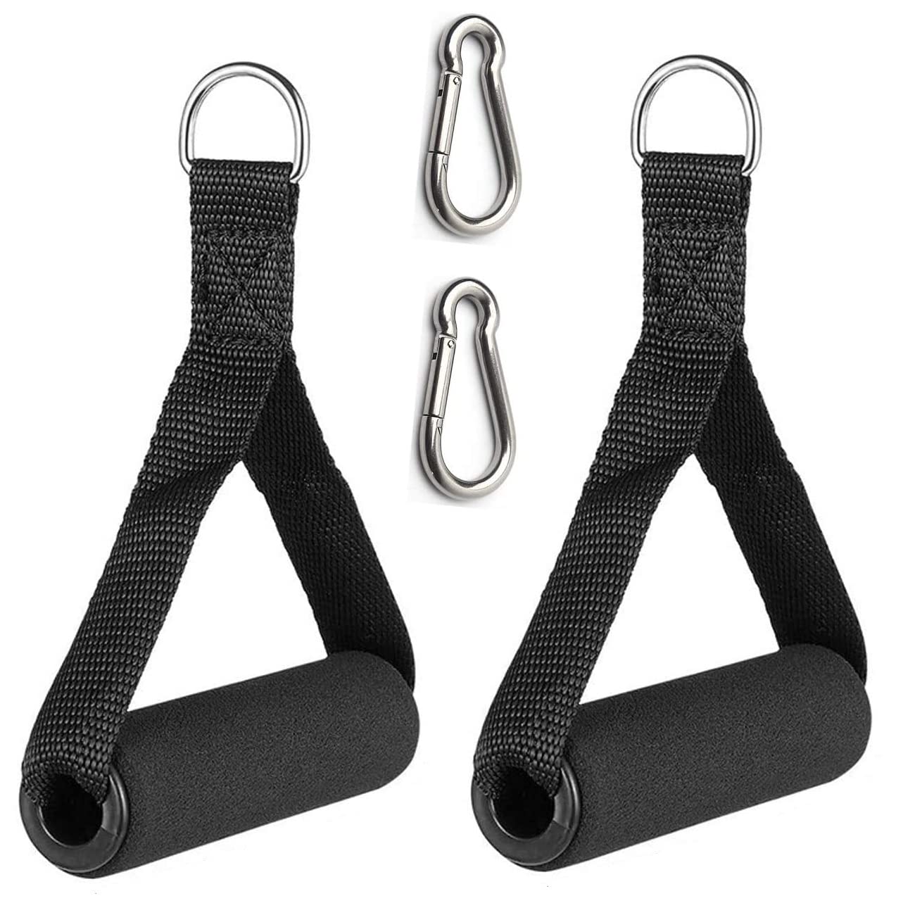 Heavy Duty Handle for Training with Carabiners - Grip Attachments for Cable Machines, Gym Equipment, Resistance - Image 1