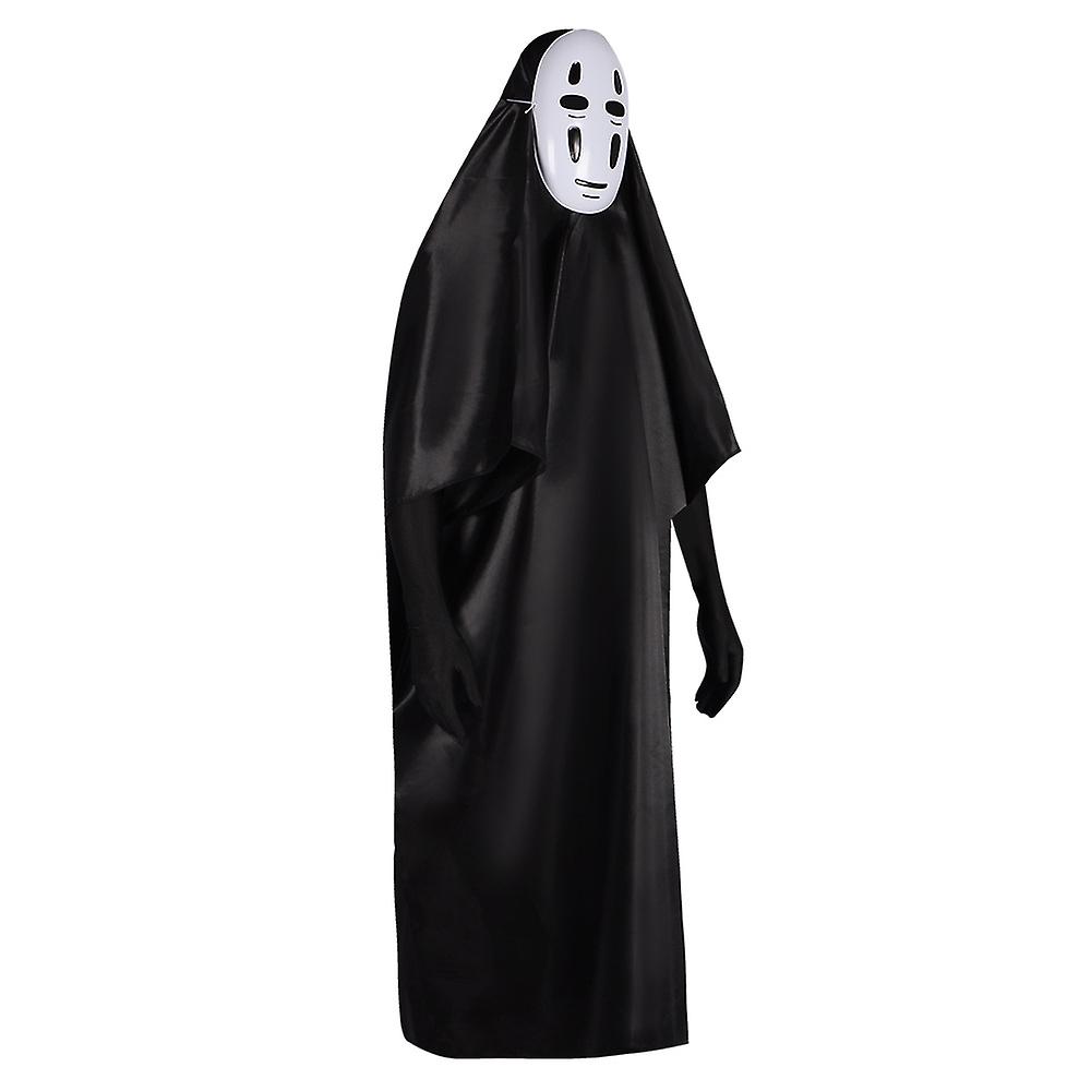 Cosplay Costume Spirited Away No Face Kaonashi Cosplay Costume Halloween Decoration Party Costume Mask Clothing Gloves Set Gifts_yux - Image 2