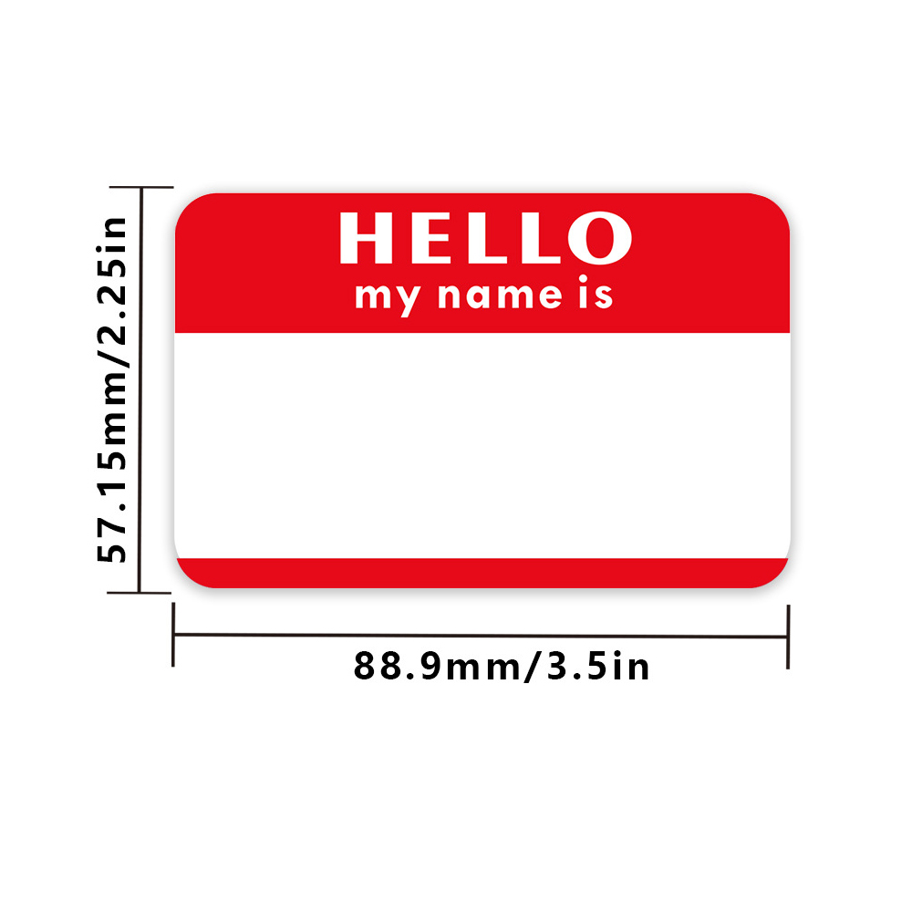 Colors (Hello My Name Is) Nameplate Stickers 300 Labels for - Image 2