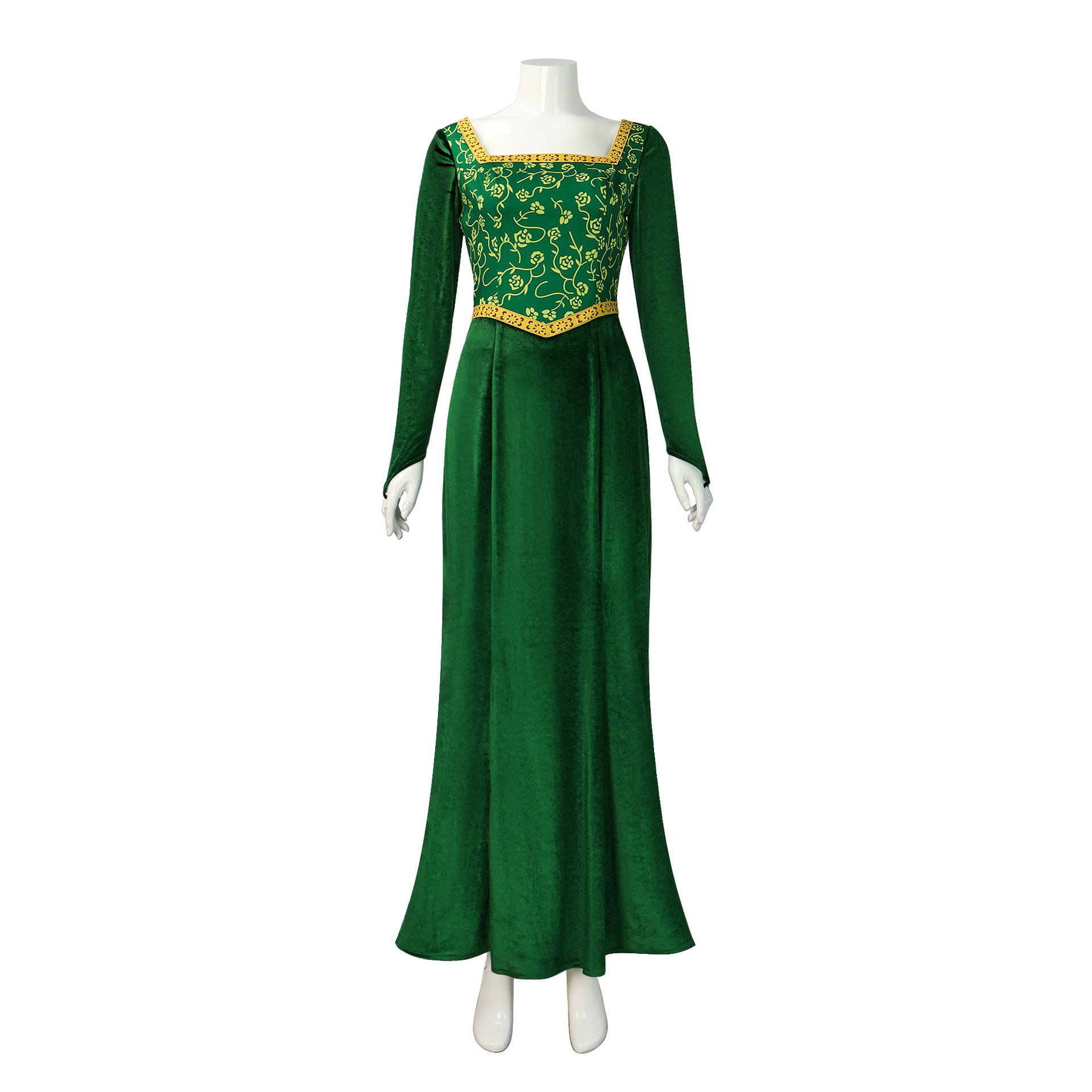 Princess Fiona Dress Halloween Masquerade Green Dress, Party Costume Role Play for Adult S - Image 3
