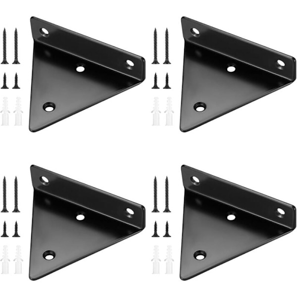 Floating shelf brackets, invisible triangular edges. - Image 1