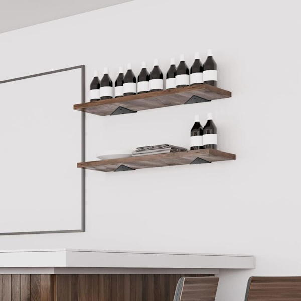 Floating shelf brackets, invisible triangular edges. - Image 4