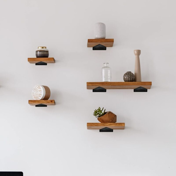Floating shelf brackets, invisible triangular edges. - Image 5