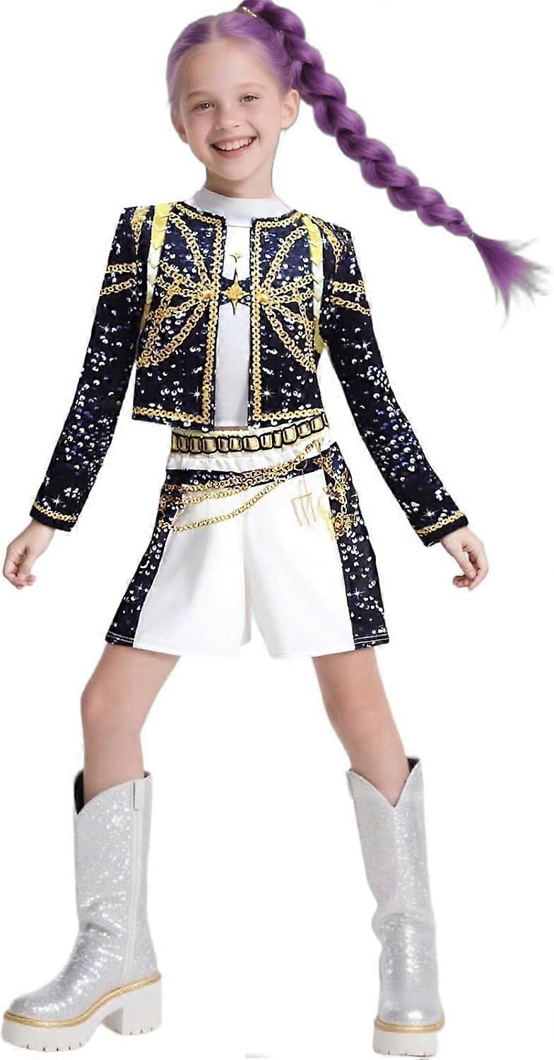 Halloween Deals Kpop Demon Hunters Dress for Girls - Rumi Mira Zoey Fancy Dresses for Kids A05 A05 130 - Image 1