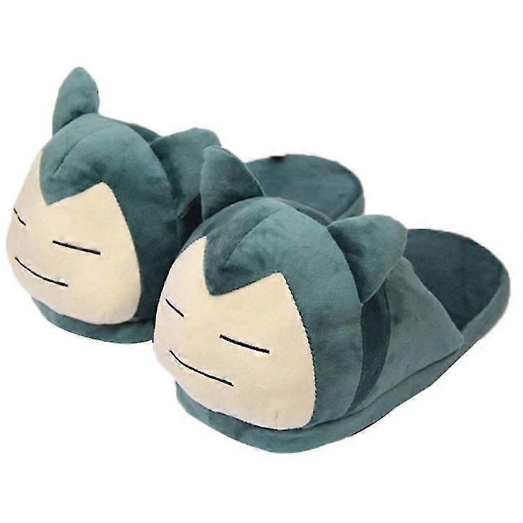 Cartoon Kawaii Cute Autumn and Winter Plush Slippers Anime Game Ambient Kirby Home Warm Cotton Shoes - Perfect Snorlax_MGF Snorlax - Image 1
