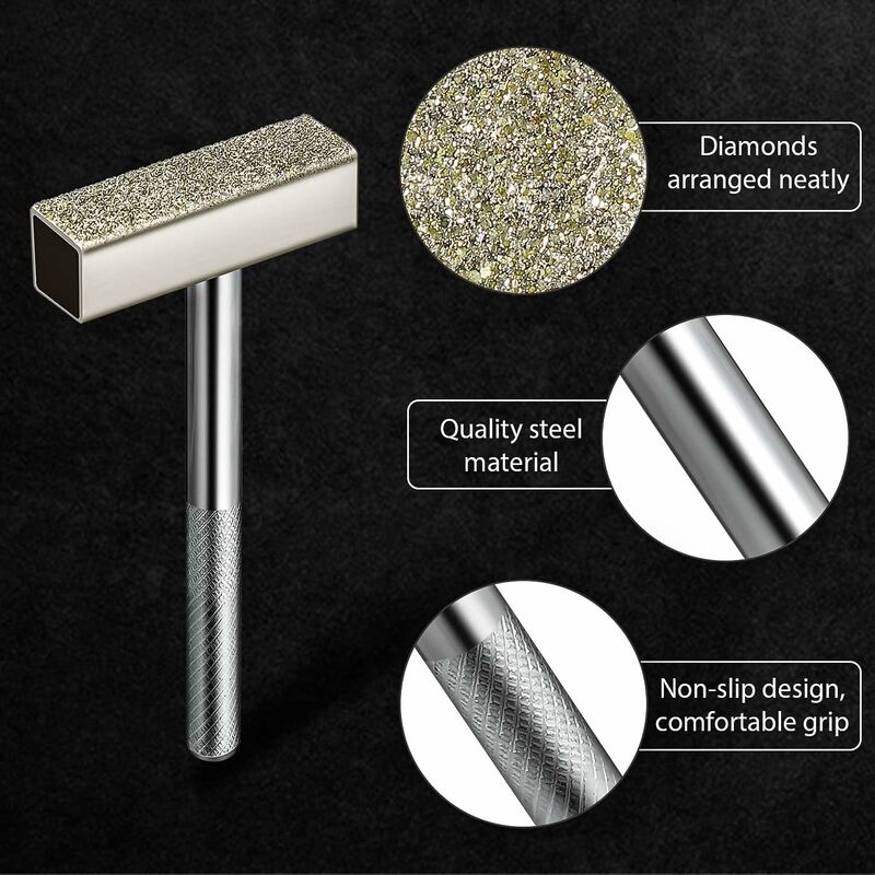3pcs Diamond Grinding Wheel Sharpeners, Bench Grinding Wheel Sharpener Tool for Sharpening Deburring Wheels, Silver - Image 4