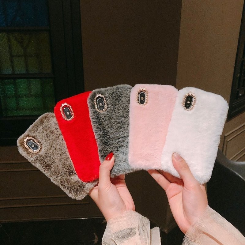 iPhone 7/8 Plus - Case/Mobile Case - Fluffy Fur Pink - Image 2