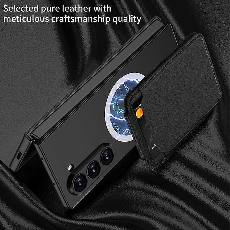 GKK Integrated Magnetic Foldable Card Slot Phone Case For Samsung Galaxy Z Fold7 5G Grey Grey - Image 4