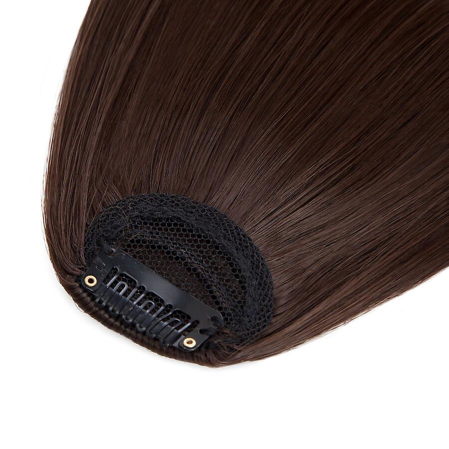 Clip In Hair Bangs Extensions French Hair Bangs Stylish Hair Bangs Hair Pieces medium brown mediumbrown 28cm - Image 3