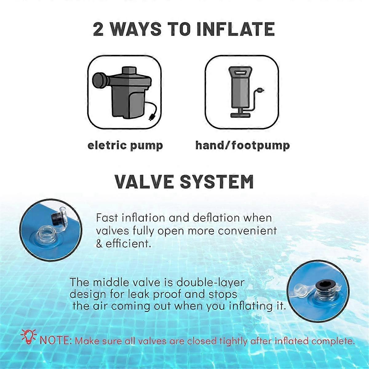 Extra Thick Winter Cushion for Above Ground Pool, Air Cushion for Equalizing Cold and Ice, Winter Preparation Pool C[D]-XY27- Blue - Image 4