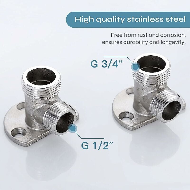 Installation kit for connecting hose to exposed tap. Outdoor shower system thermostatic mixer conversion built into the surface - Image 2