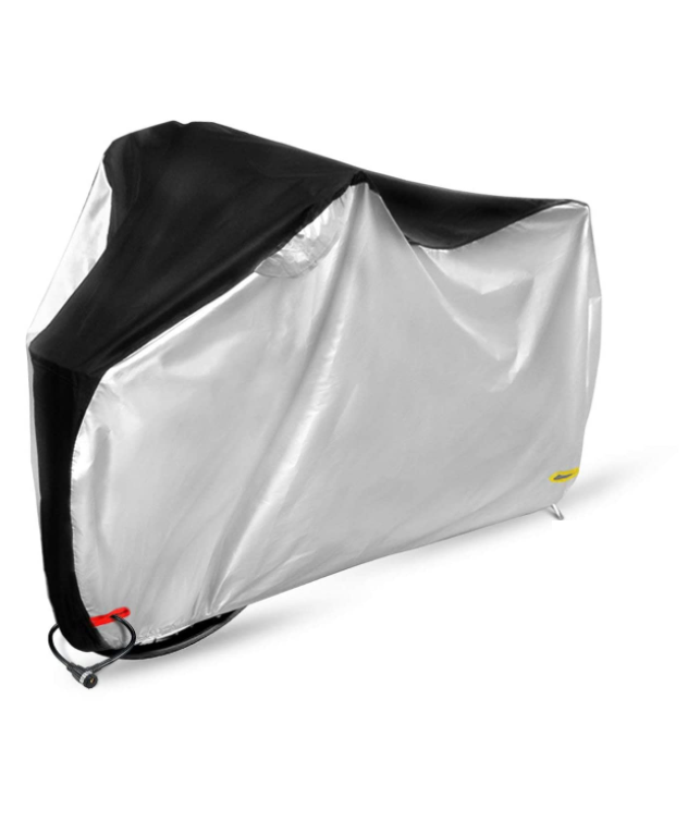Bicycle cover for outdoor storage, cover/bike storage for mountain bikes. —XL,200*70*110CM,Silver and black, - Image 1
