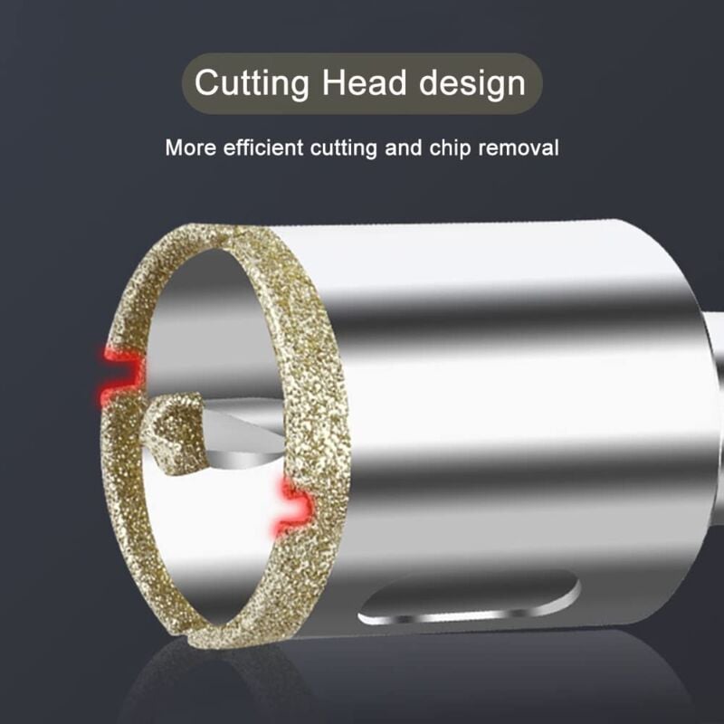 100mm Diamond Hole Saw with Centering Drill, Tile Hole Saw a - Image 4