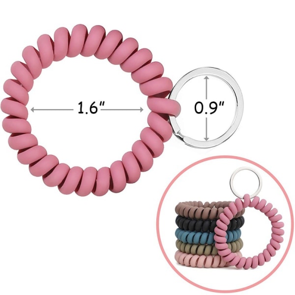 6PCS Stretchable Bracelet Wristlet Keychain Wrist Keychain Wris - Image 5