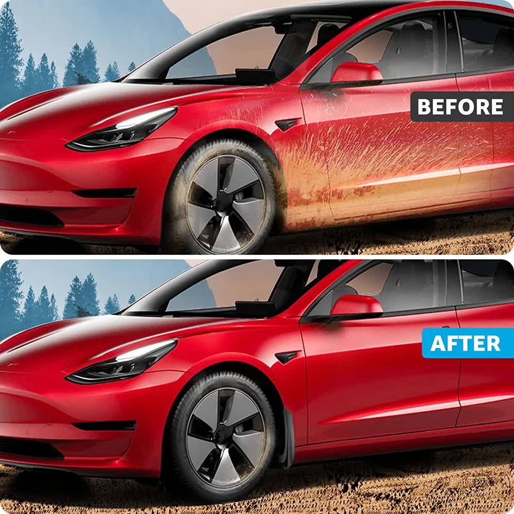pcs Mudguards for Tesla Model 3 Front Rear Mudguard Fender Kit White Model 3_tfrf White Model 3 - Image 3