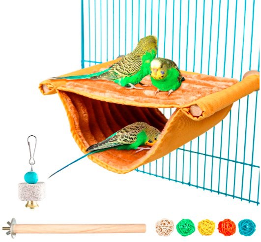 Hamster Hammock Rat Bird Parrot Hanging Warm Bed House Cage - Image 1