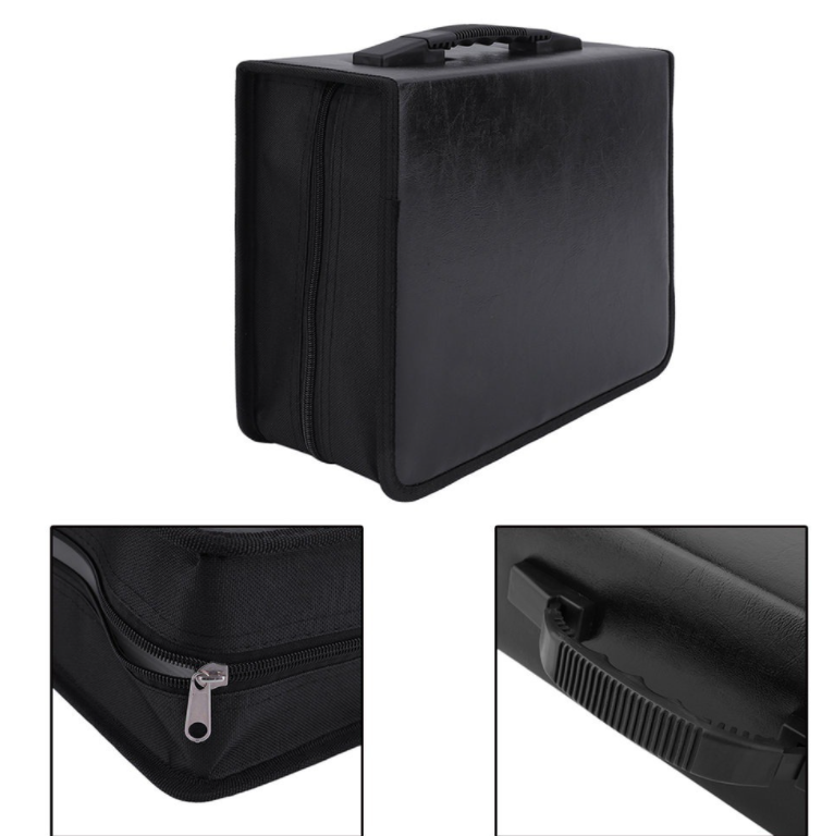 400pcs PU Leather CD Case, DVD Storage Bag, High Quality - Image 4