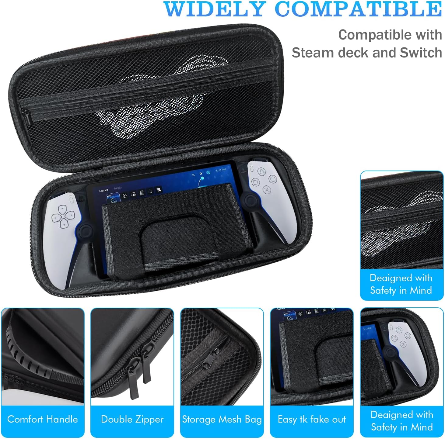 Hard Travel Case for PlayStation Portal Case, Travel-Friendly Protective Storage Case for PS Portal Case - Image 5