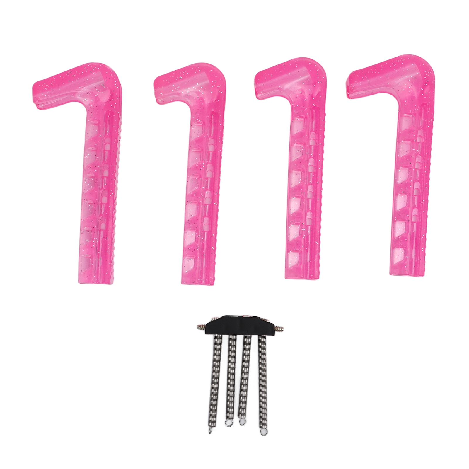 pcs Skate Guards Non-Slip Soft Plastic Adjustable Hockey Skate Blade Protectors for Home - Image 1