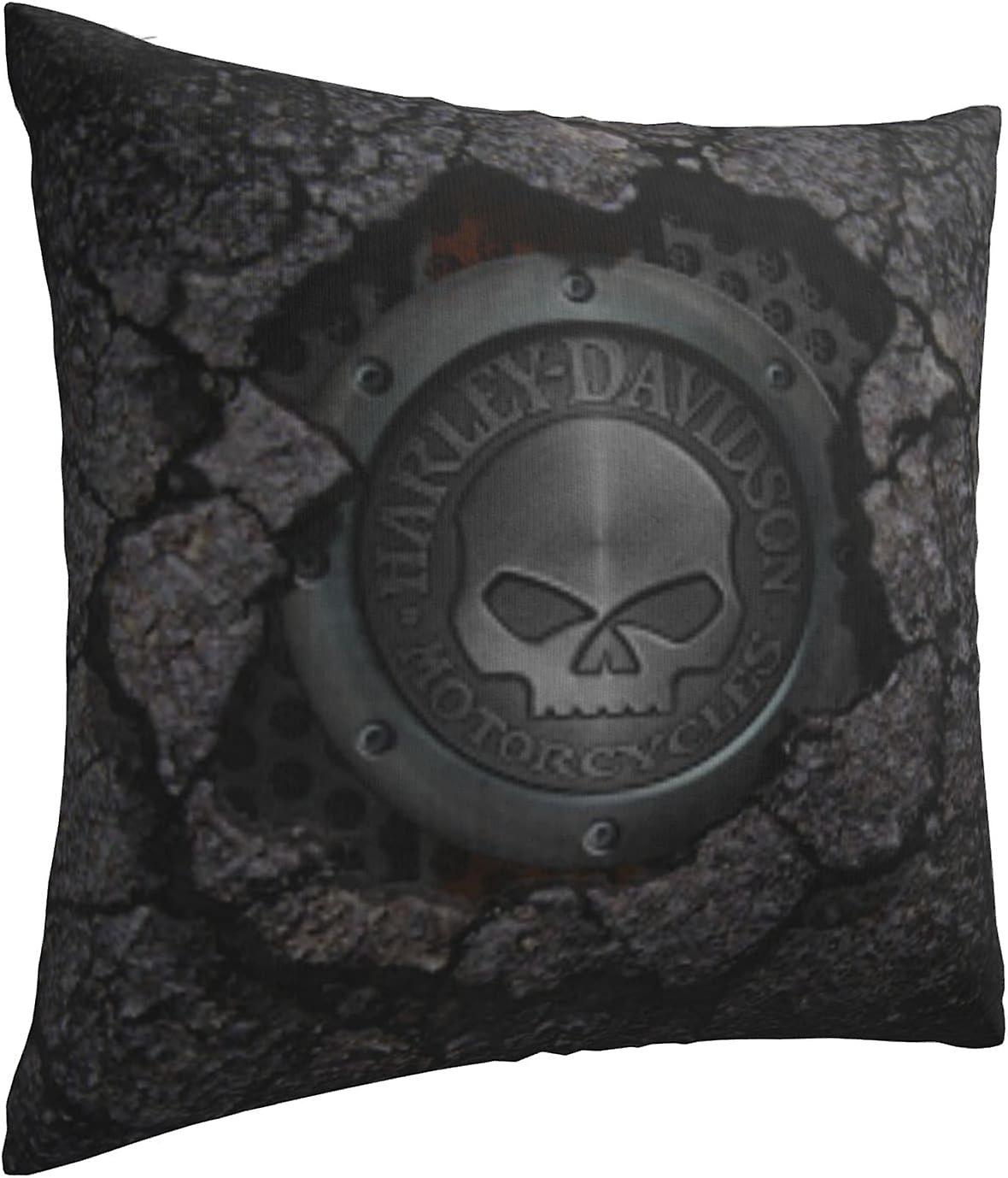 Decorative Pillowcase Harley Davidson Warm and Soft Pillowcase for Decorative Pillowcases in Bed Sofa Outdoor Cushion (H-400) - Image 2