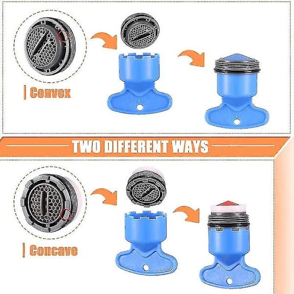 12pcs Faucet Aerator Replacement for Sink Aerator with 5pcs Faucet Aerator Key Removable Tool M16.5 18.5 21.5 24mm... - Image 4