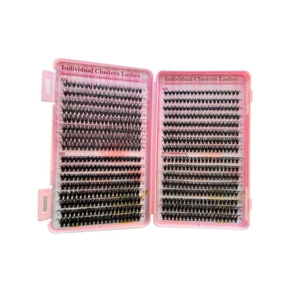 Individual False Eyelashes, Pre-made Cluster Lashes, Eyelash Extension Kit with D-curl for Beginners (30+40+50D)_tfrf - Image 1