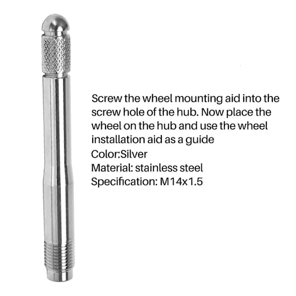 Stainless Steel Wheel Mounting Aid M 14 X 1.5 Wheel Tire Rim Wheel Change Tire Change - Image 5