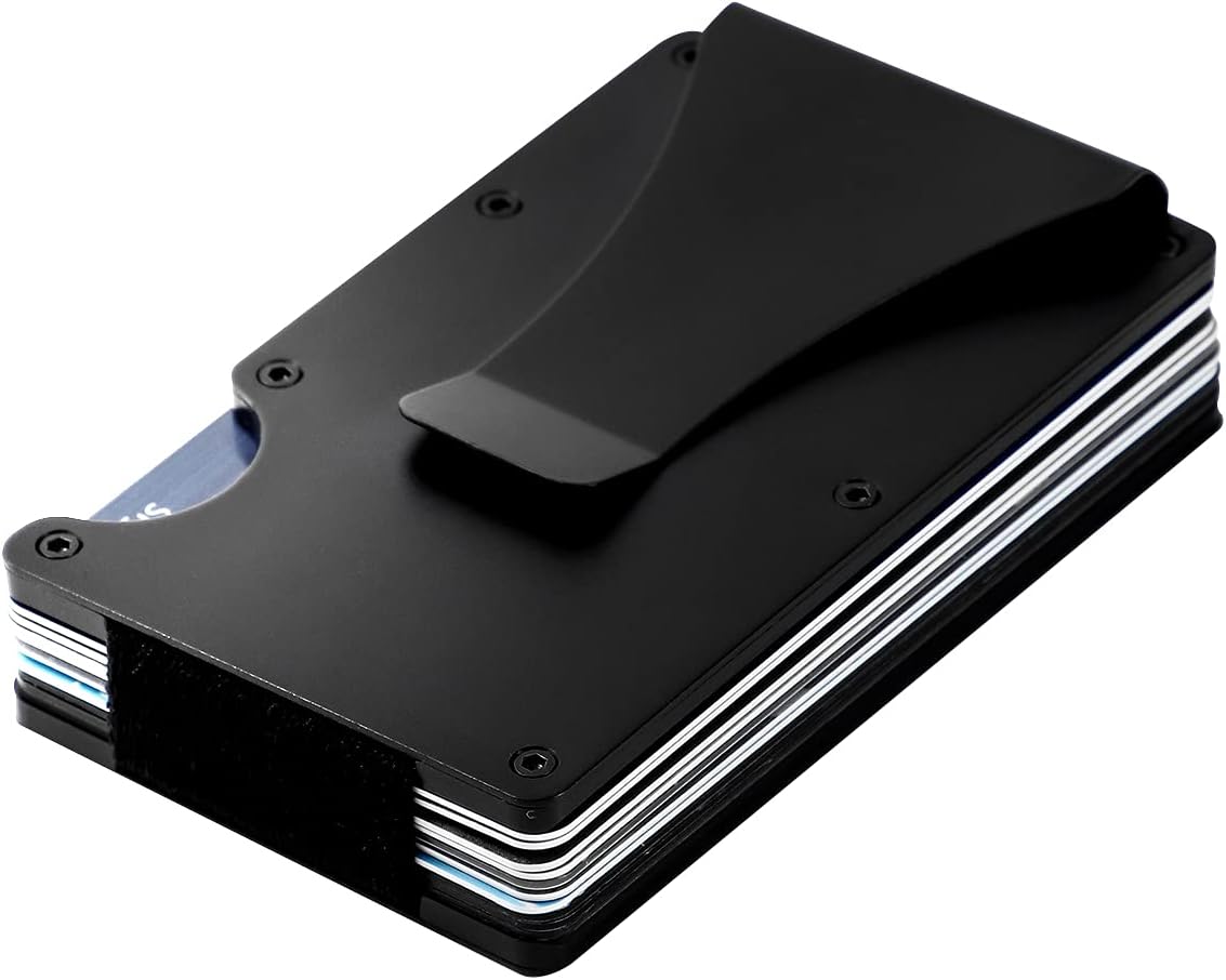 Credit Card Holder with Metal Wallet Storage Pouch_max - Image 1