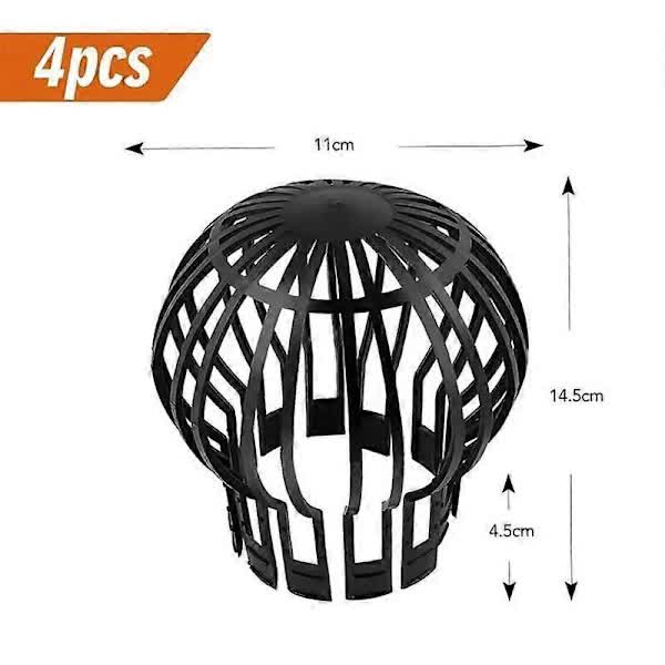 Set of 4 downpipe covers, gutter covers 145 x 11 cm - Brand - Black - Image 3