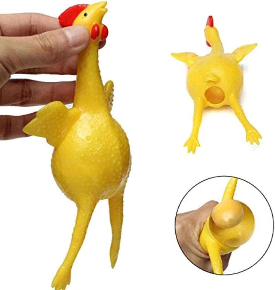 Laying Hens, creative toys, jokes, squeeze toy laying hen, ventilation chicken key chains, ventilation, stress relief, trick-yux - Image 4