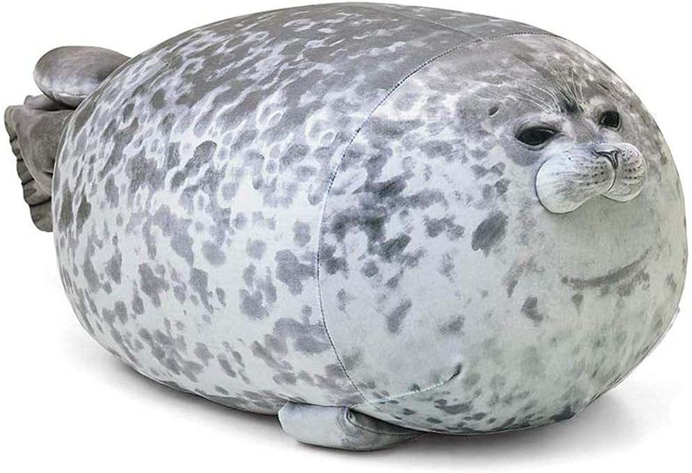 Thick seal pillow cute seal plush toy stuffed animal toy_tfrf 30CM - Image 1