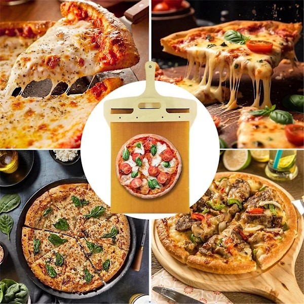Sliding Pizza Shovel Pala Pizza Scorrevole Pizza Shovel That Transfers Pizza Perfectly Non-Stick_OF - Image 3